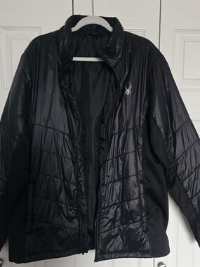 Spyder Black Men's Puffer Jacket